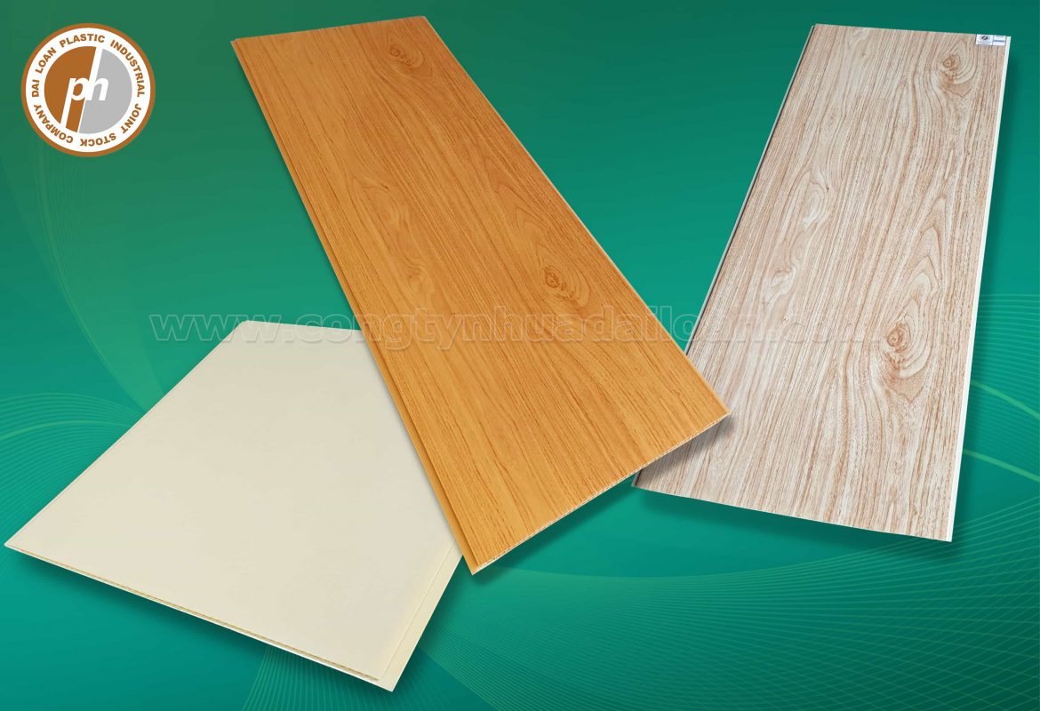 Các loại tấm trần nhựa, tấm nhựa ốp tường PVC giả gỗ